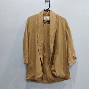 Aritzia Wilfred Chevalier Linen Jacket Honey Brown Size 6